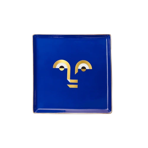 Apollo Ceramic Tray, Blue - Gessato Design Store