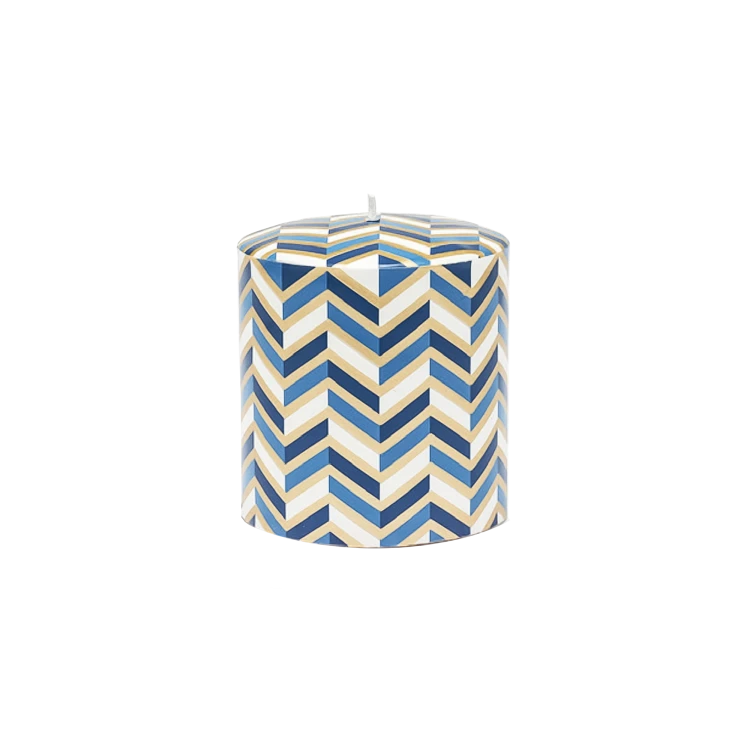 Night Flight Stripe Blue Candle - Gessato Design Store