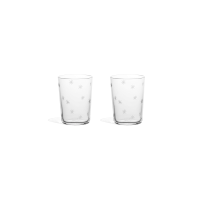 Star Cut Shot Glass Set of 2 - Gessato Design Store
