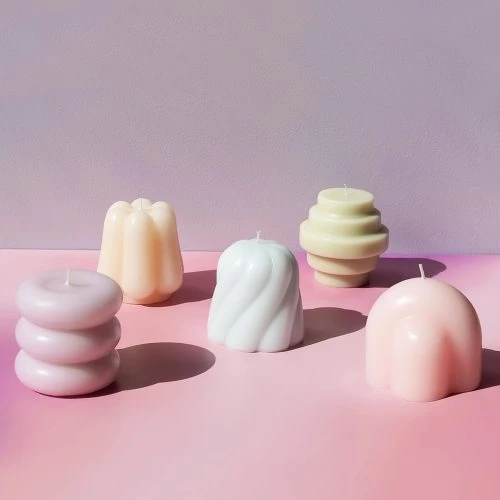 Temple Candle, Pale Rose - Gessato Design Store