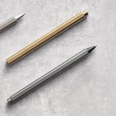 Stilform Flow Rollerball Pen, Brass - Gessato Design Store