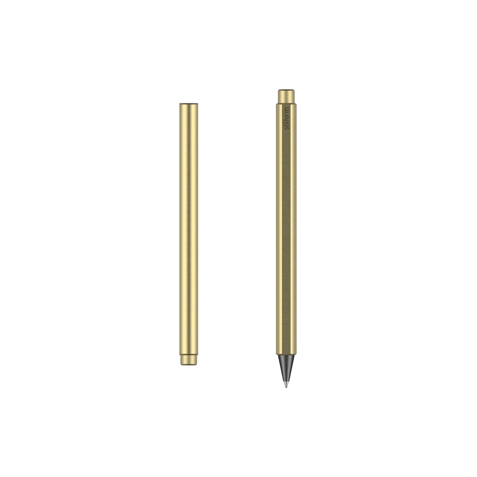 Stilform Flow Rollerball Pen, Brass - Gessato Design Store