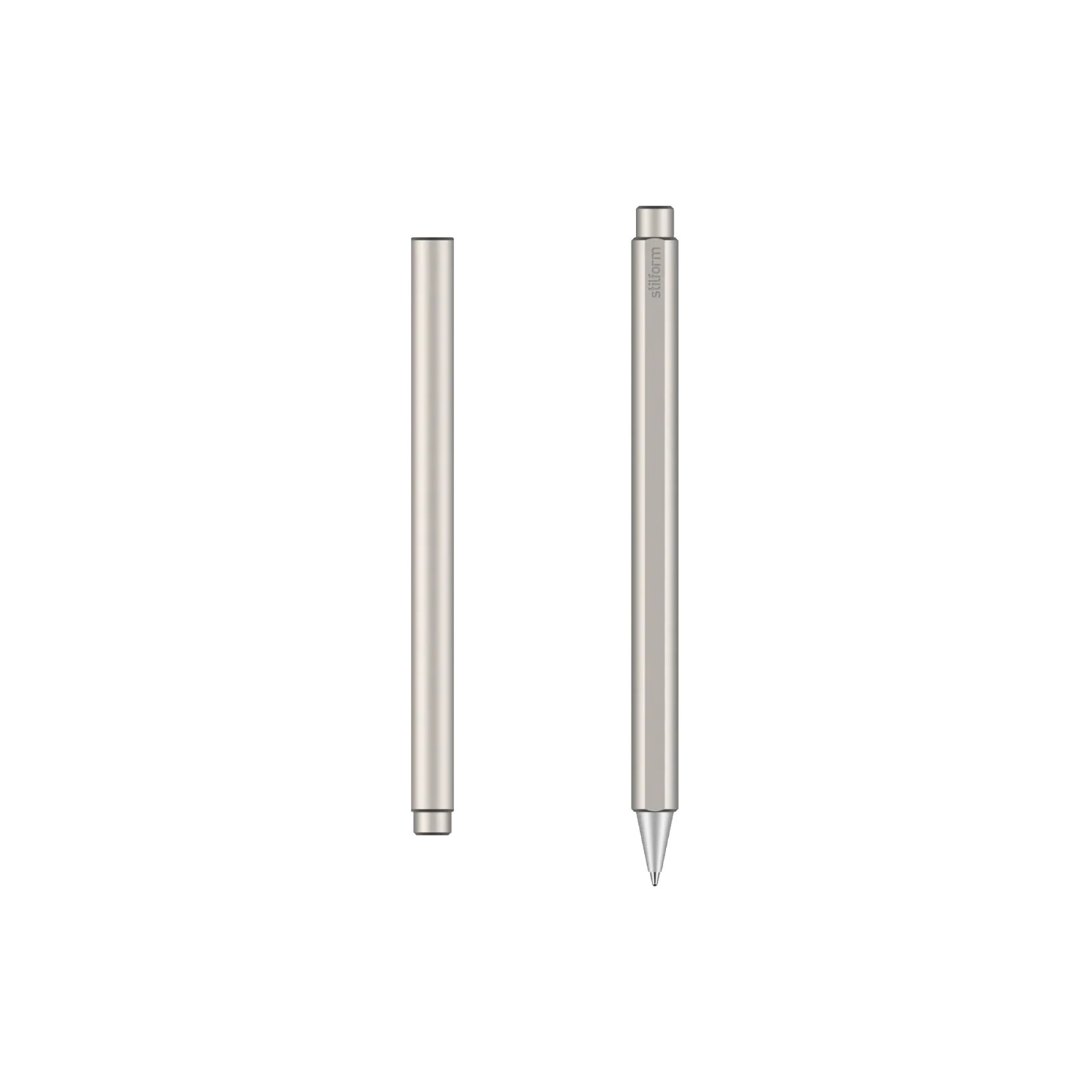 Stilform Flow Rollerball Pen, Titanium Matte - Gessato Design Store