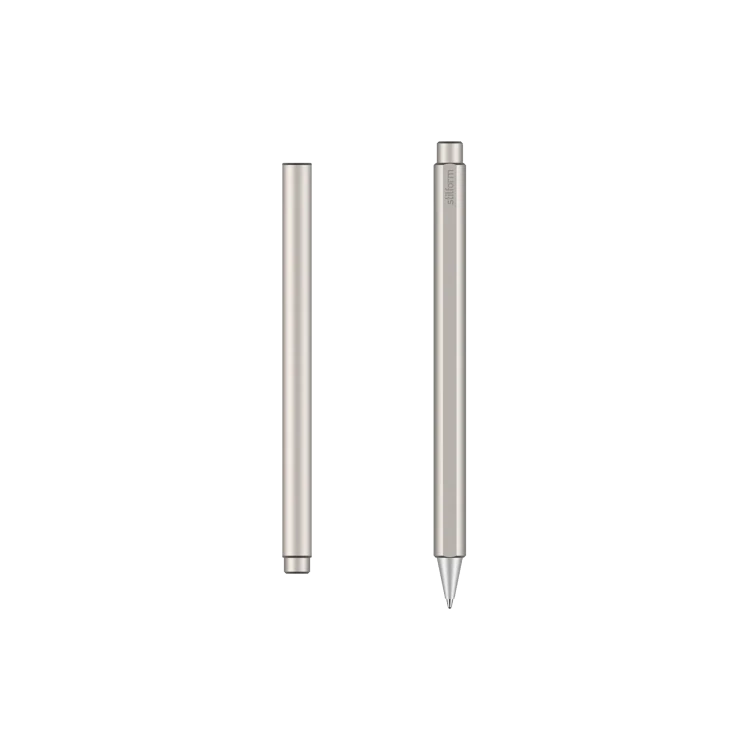 Stilform Flow Rollerball Pen, Titanium Matte - Gessato Design Store