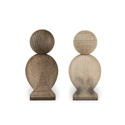 Kay Bojesen Lovebirds, Oak/Smoked Oak - Gessato Design Store