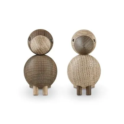 Kay Bojesen Lovebirds, Oak/Smoked Oak - Gessato Design Store