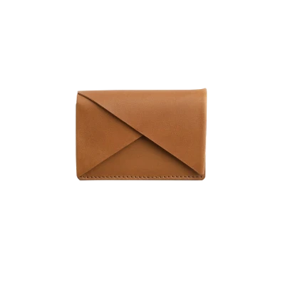 Slant Card Case - Brown - Gessato Design Store