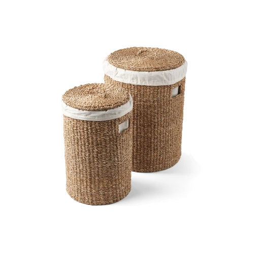 Wicker Laundry Hamper Set - Gessato Design Store