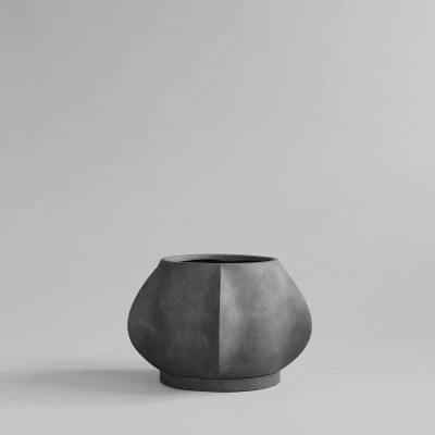 Arket Plant Pot, Dark Gray - Gessato Design Store
