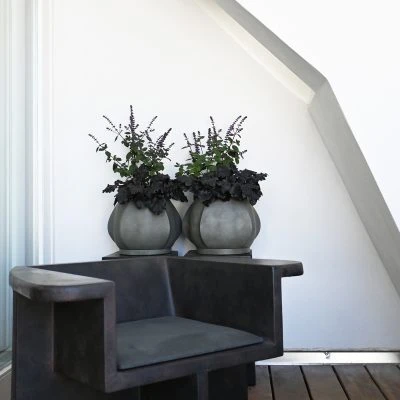 Arket Plant Pot, Dark Gray - Gessato Design Store