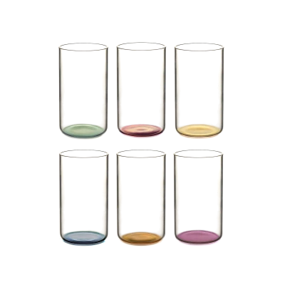 Iride High Ball Glasses, Set of 6 - Gessato Design Store