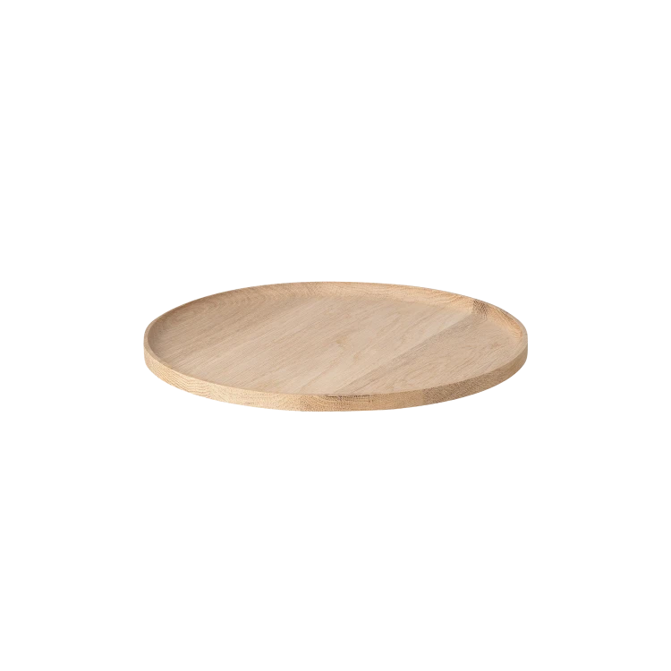 Oku Oak Round Tray, Natural - Gessato Design Store