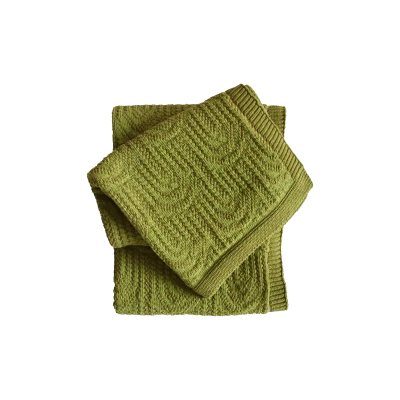 Arch Texture Throw in Green - Gessato Design Store