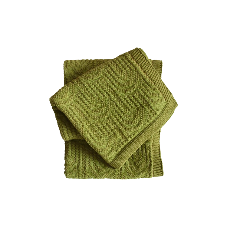 Arch Texture Throw in Green