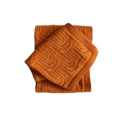 Arch Texture Throw in Orange - Gessato Design Store