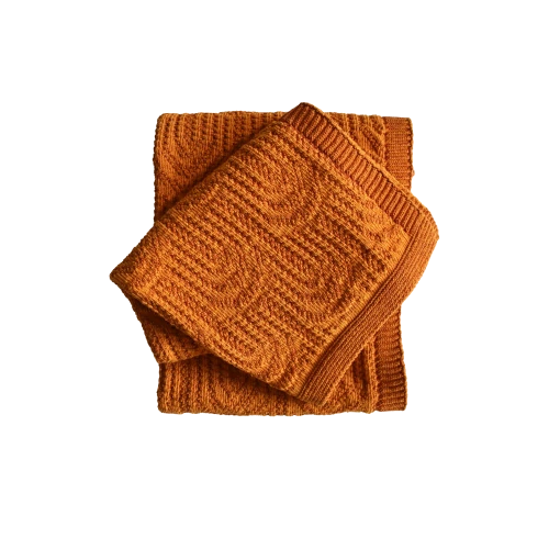 Arch Texture Throw in Orange - Gessato Design Store