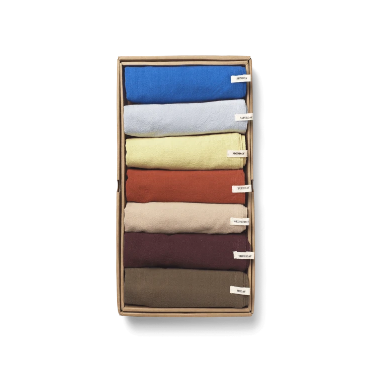 Day Tea Towel Set of 7 - Gessato Design Store