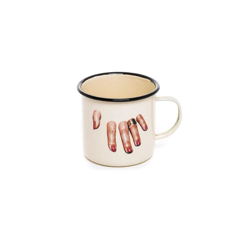 Toiletpaper - Enamel Mug, Fingers - Gessato Design Store