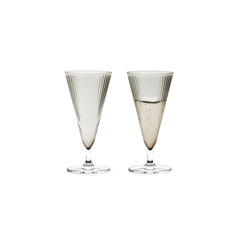 Grand Cru Nouveau Champagne Glass, Smoke – Set of 2