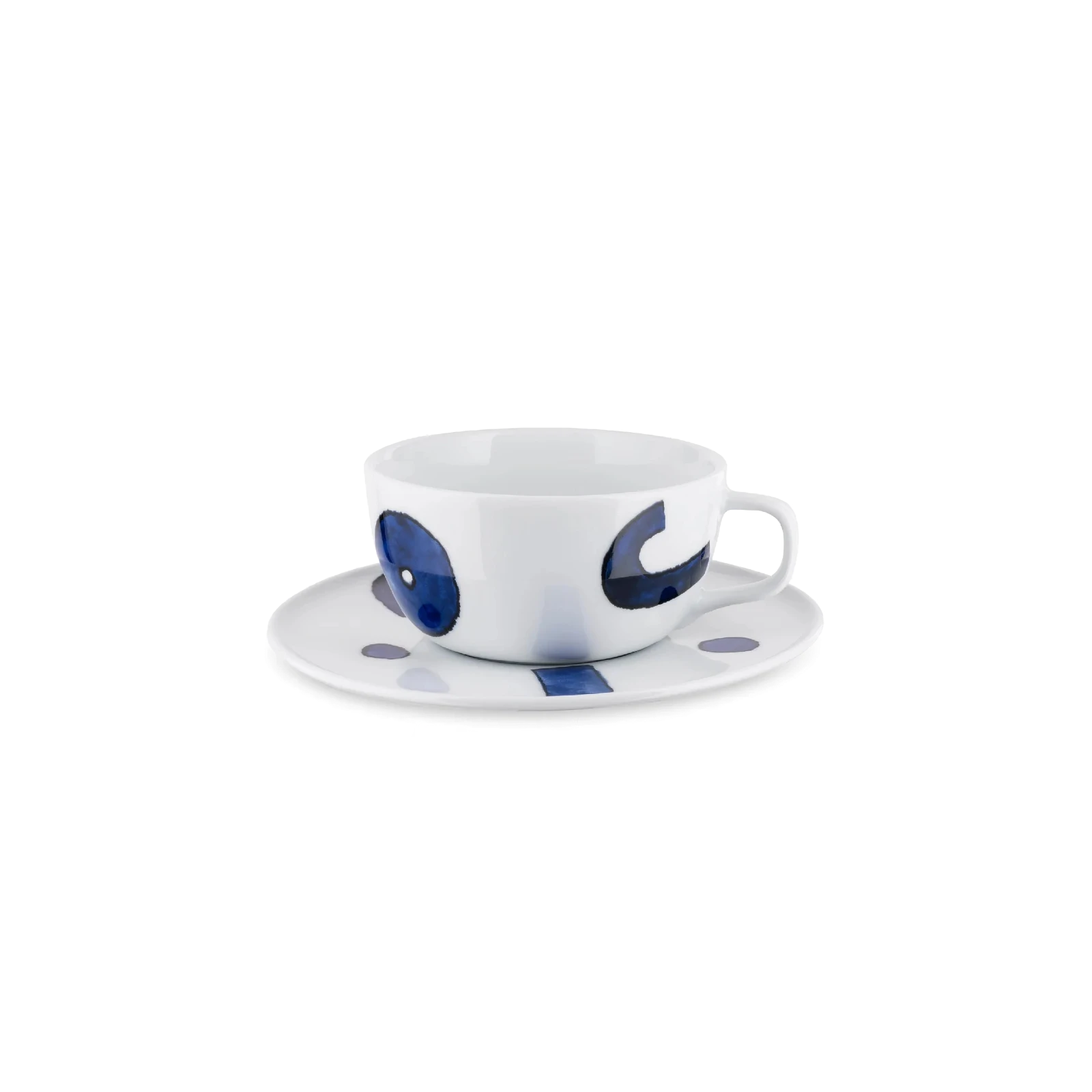 Itsumo Tea Cup and Saucer Yunoki ware, Set of 4 - Gessato Design Store