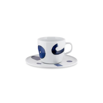 Itsumo Yunoki ware Esspresso Cup with Saucer, Set of 4 - Gessato Design Store