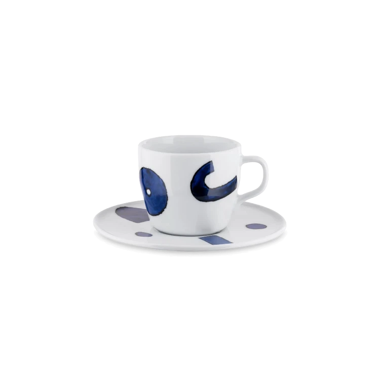 Itsumo Yunoki Ware Espresso Cup with Saucer, Set of 4