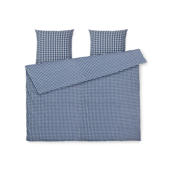 シーツ・カバー juna JUNA - JUNA Bæk&Bølge Duvet Cover Set, Dark Blue/White | Gessato