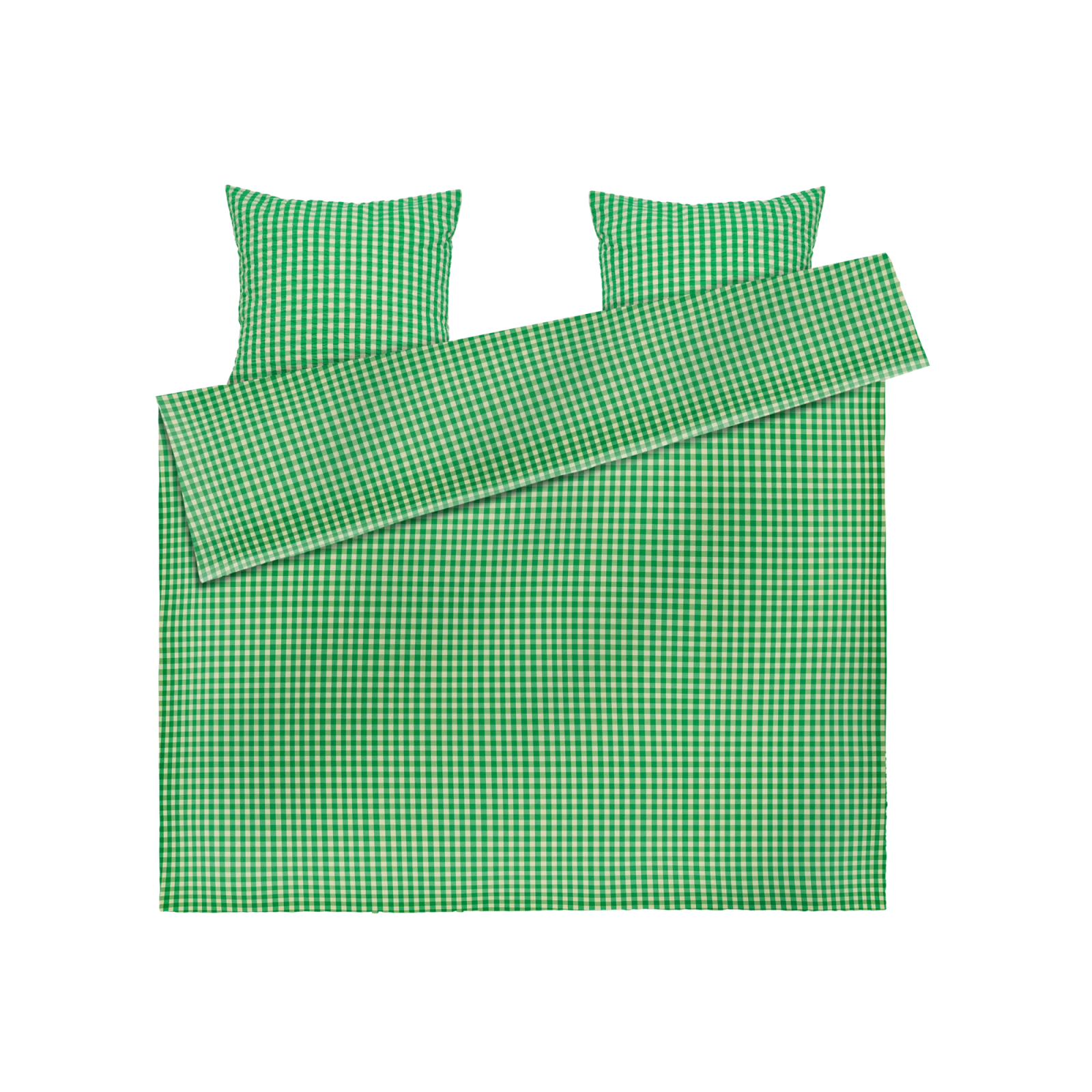 JUNA Bæk&Bølge Duvet Cover Set, Green/Sand - Gessato Design Store