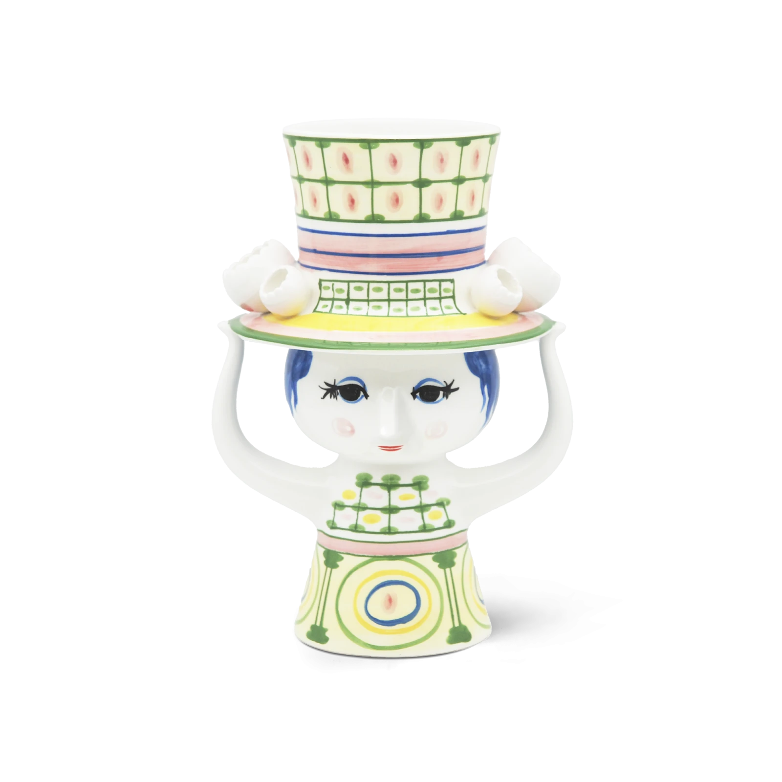 Lady with Hat Vase, Green - Gessato Design Store
