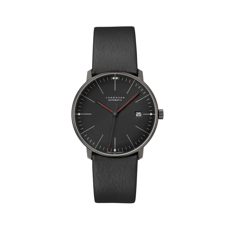 Max Bill Automatic Bauhaus Black PVD - Gessato Design Store