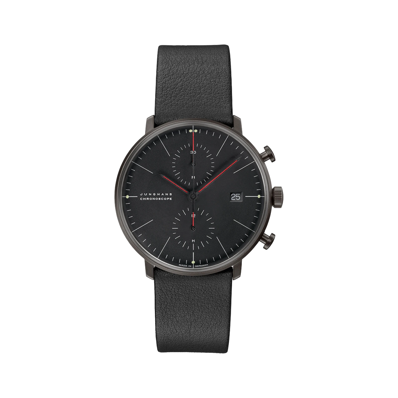 Max Bill Chronoscope Bauhaus Black PVD - Gessato Design Store