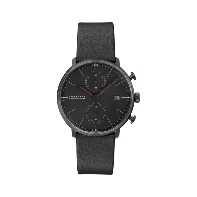 Max Bill Chronoscope Bauhaus Black PVD - Gessato Design Store