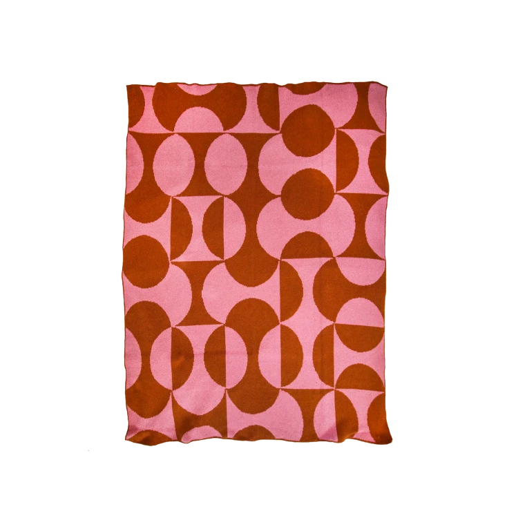 Puzzle Throw in Bubble Gum - Gessato Design Store