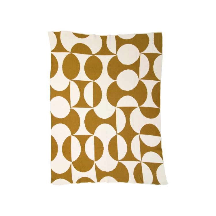 Puzzle Throw in Ochre - Gessato Design Store