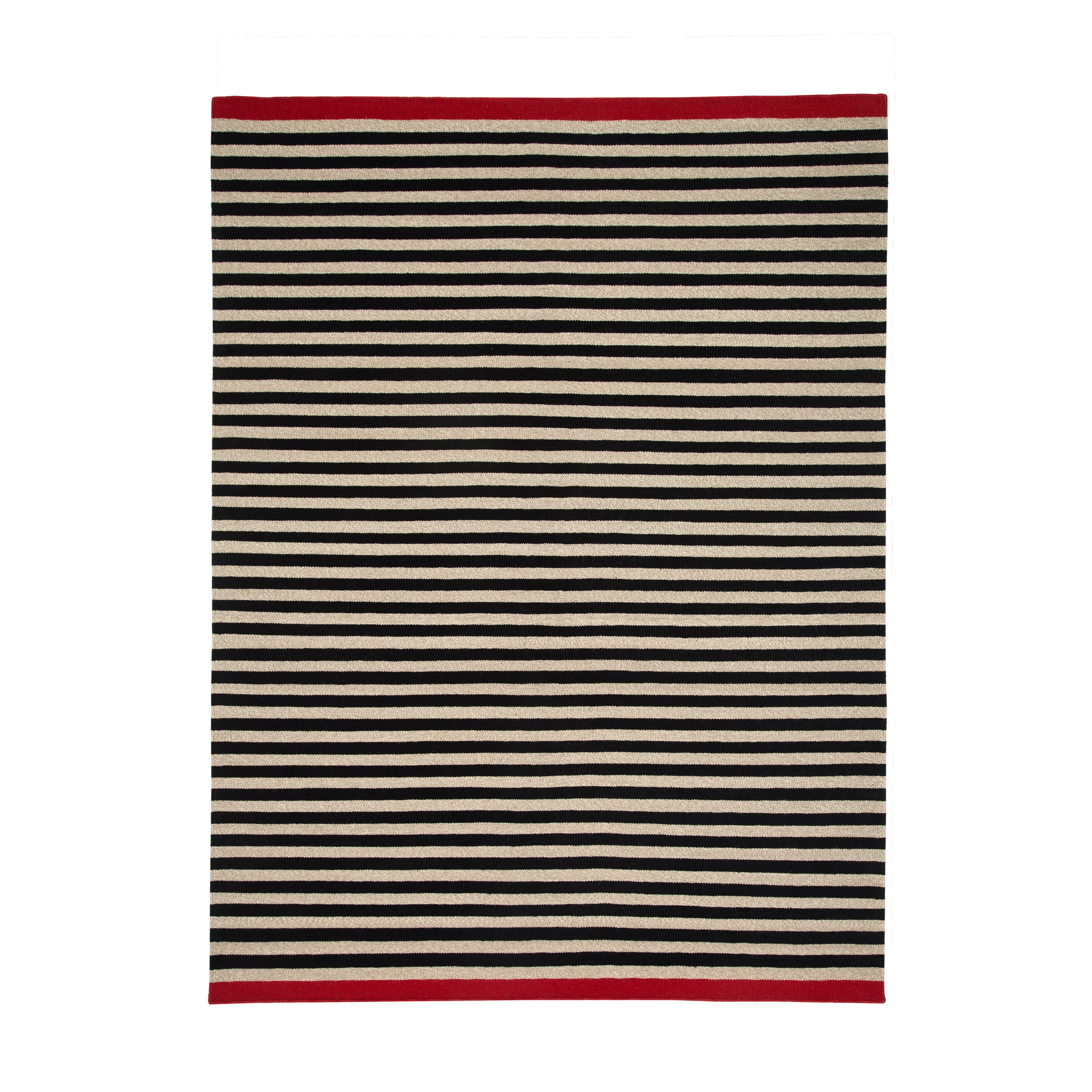  200x300 cm - 79x118", Black/beige