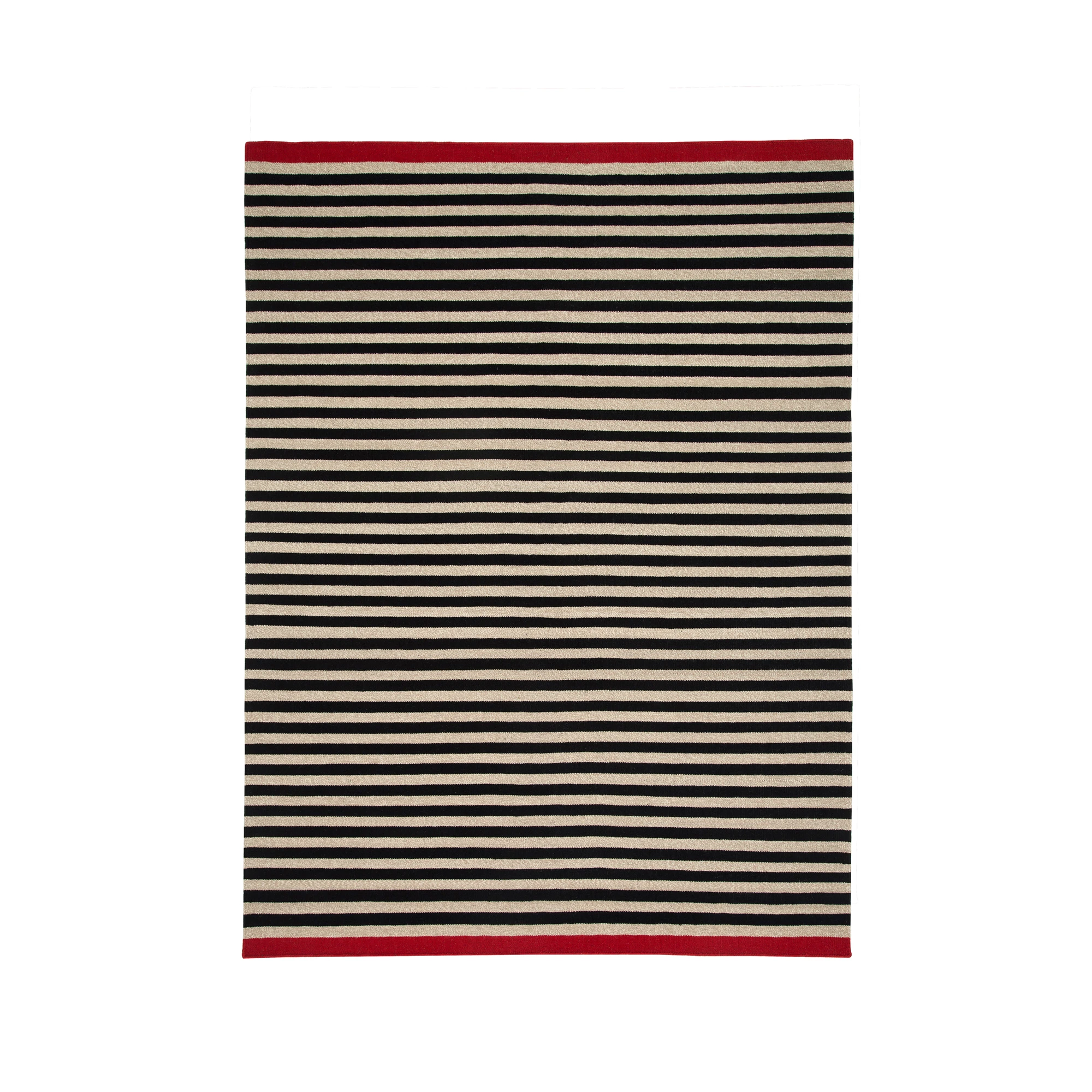  170x240 cm - 67x95", Black/beige