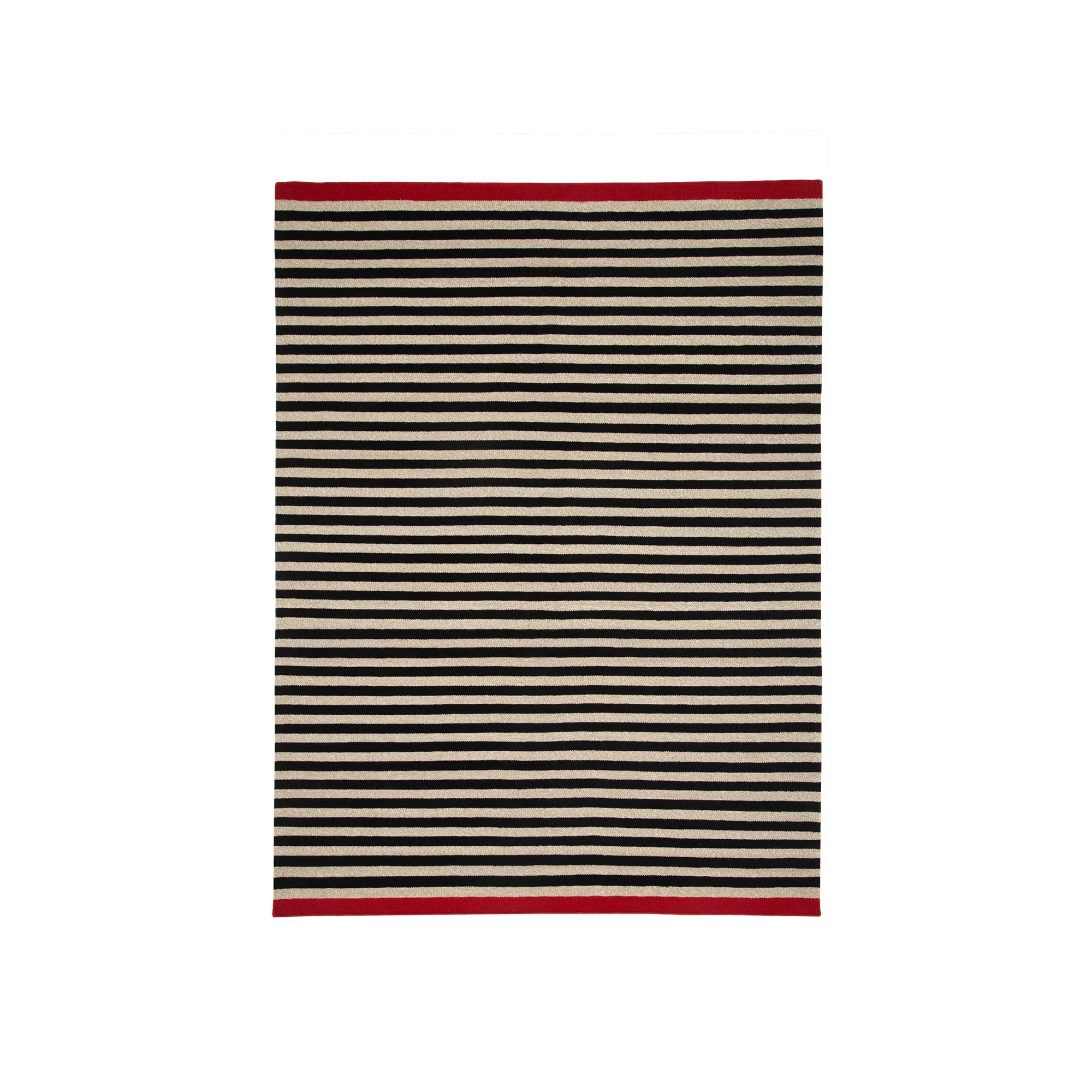  140x200 cm - 55x79", Black/beige