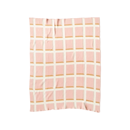 Windowpane Throw in Blush - Gessato Design Store