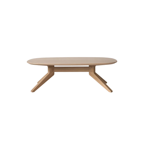 Cross Oval Coffee Table - Gessato Design Store