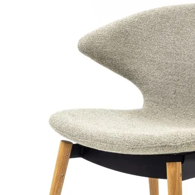 Ella Dining Chair with Wood Legs - Gessato Design Store