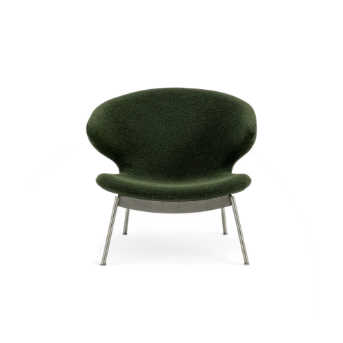 Ella Lounge Chair, Tubular Legs - Gessato Design Store