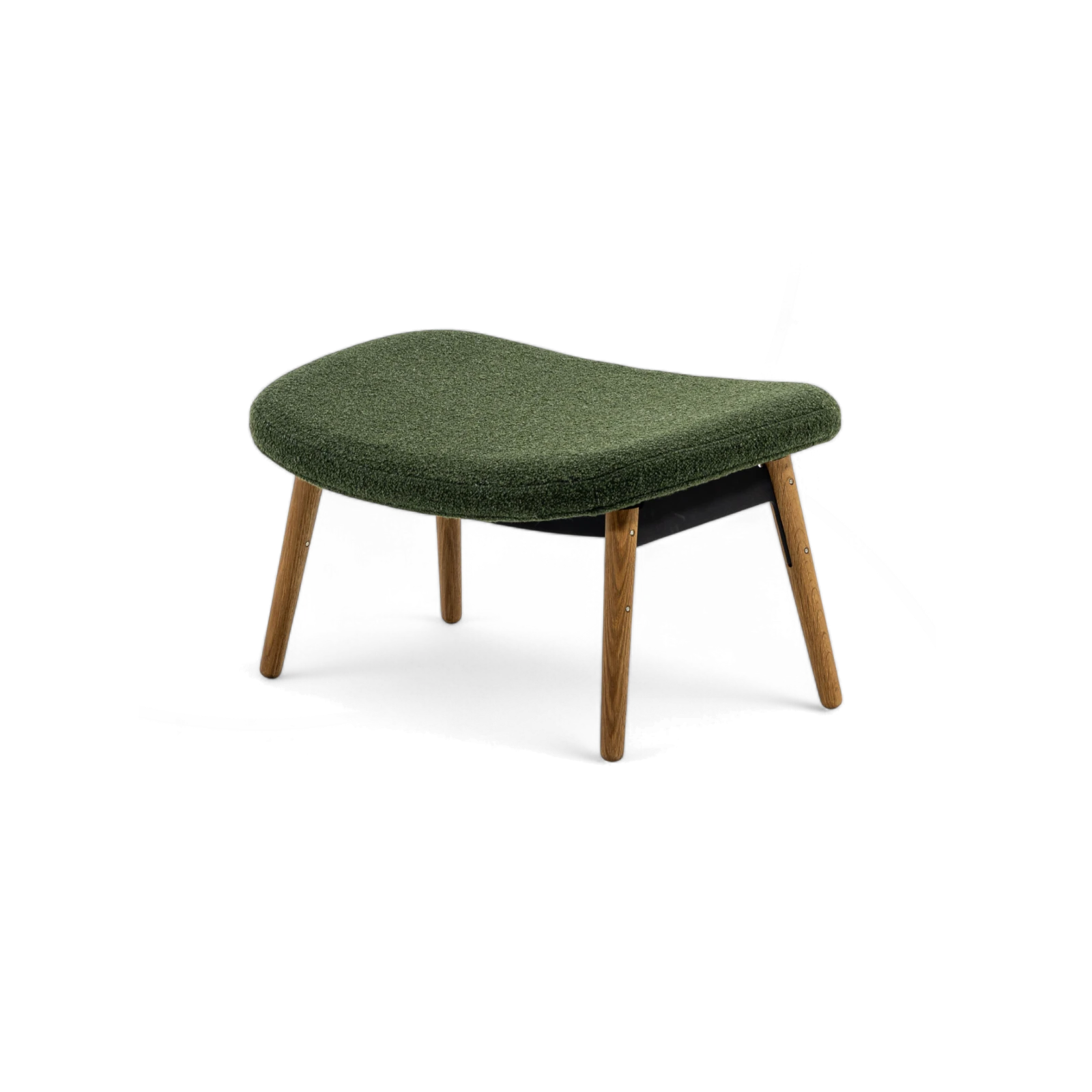 Ella Ottoman with Wood Legs - Gessato Design Store