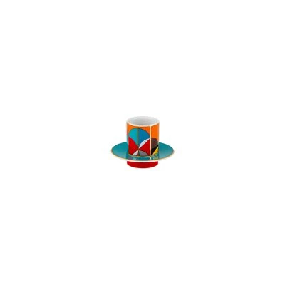 Futurismo Set of 4 Coffee Cups with Saucers - Gessato Design Store