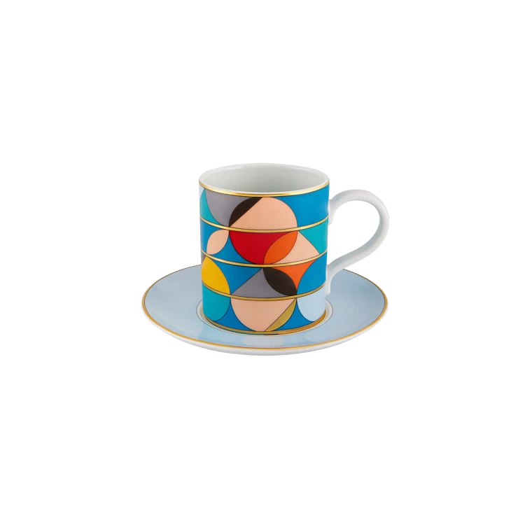 Futurismo Tea Cup with Saucer