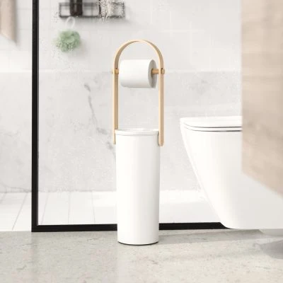 Bellwood Toilet Paper Holder & Reserve - Gessato Design Store