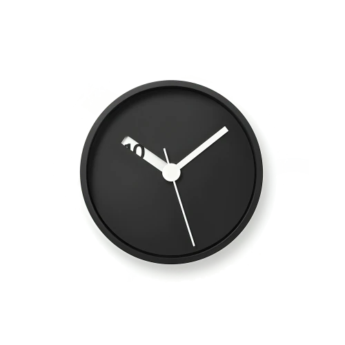 Extra Normal Clock - Black - Gessato Design Store
