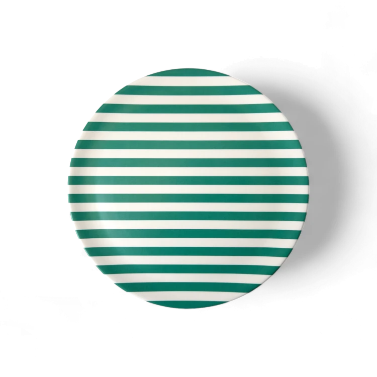 green-stripe-dinner-plate-1