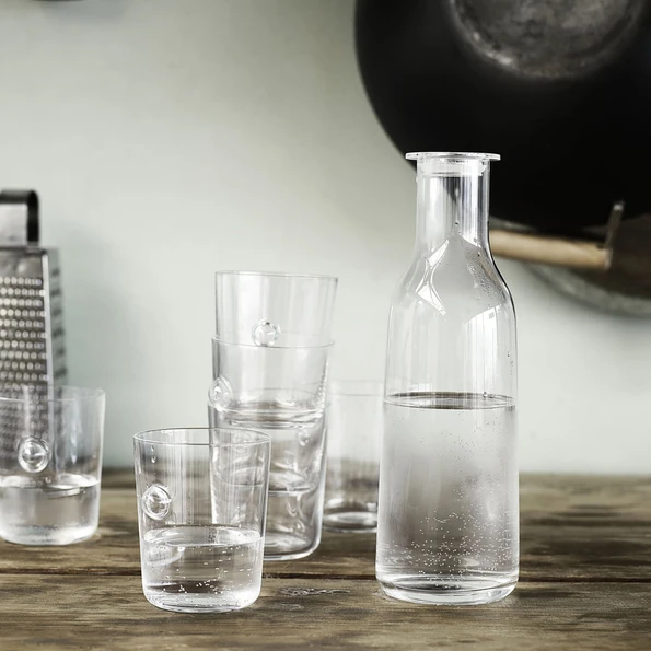 Holmegaard - Minima Glass Water Bottle with Wide Mouth | Gessato