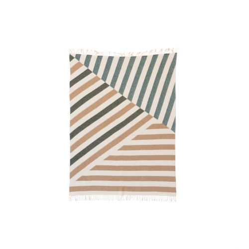 Patch Blanket, White/Deer/Onyx - Gessato Design Store