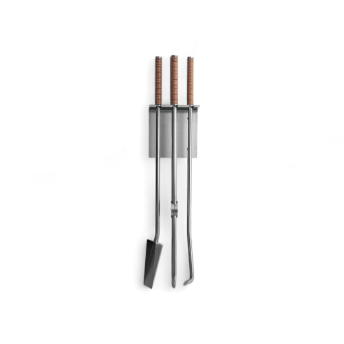 Peter Maly Wall Mounted Fireplace Tools - Gessato Design Store